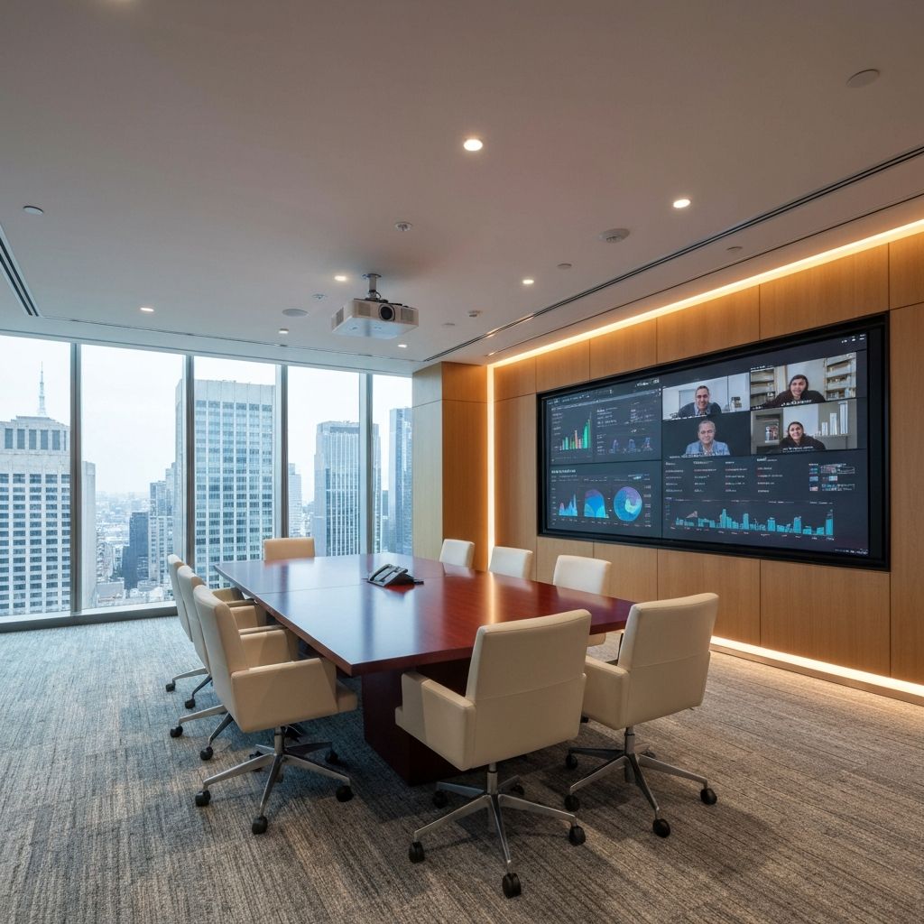 Banco Global - Sala de juntas moderna